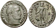 Fine AE Late Roman Follis (small photo) Photo: Imperial Coins & Artifacts, Inc.